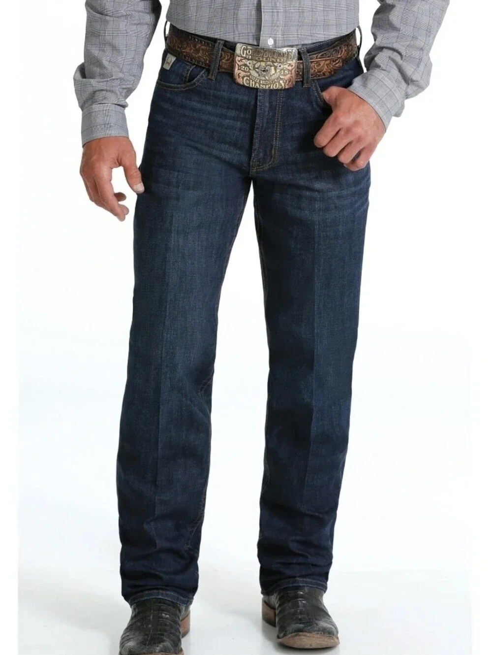 Cinch Jeans  Black Patch.relaxed Fit. 34